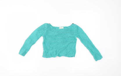 Additional front view of Strawberry Faire girls’ blue jumper, size 6, years