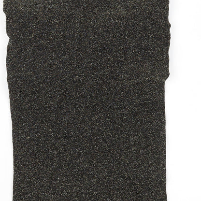 Brand and care label for Preworn women’s gold basic tank, size UK 14