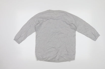 Back view of Tu women’s grey jumper, size UK 10