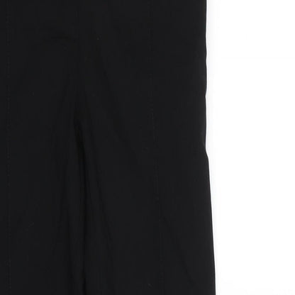 Close-up detail of Primark women’s black jegging trousers, size UK 8, 27-inch leg