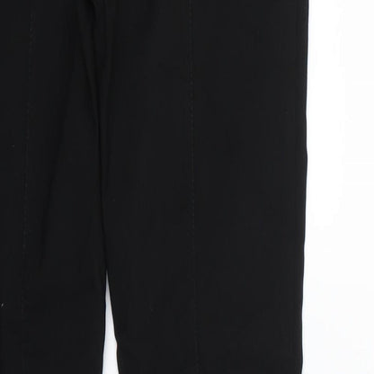 Brand and care label for Primark women’s black jegging trousers, size UK 8, 27-inch leg