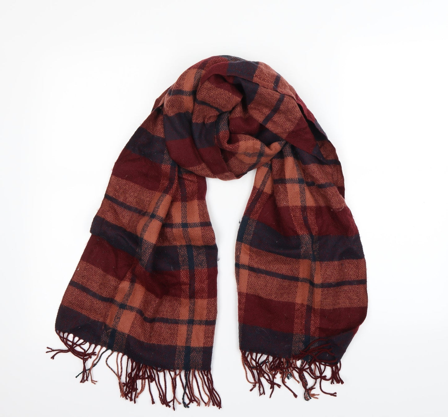 Preworn  Multicoloured Check   Scarf