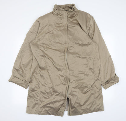 Additional front view of Milo coats women’s beige 3-in-1 jacket cape, size UK 16