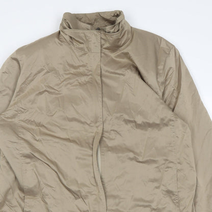 Close-up detail of Milo coats women’s beige 3-in-1 jacket cape, size UK 16