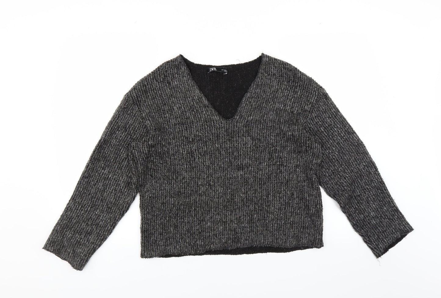 Zara Womens Grey   Pullover Jumper Size S