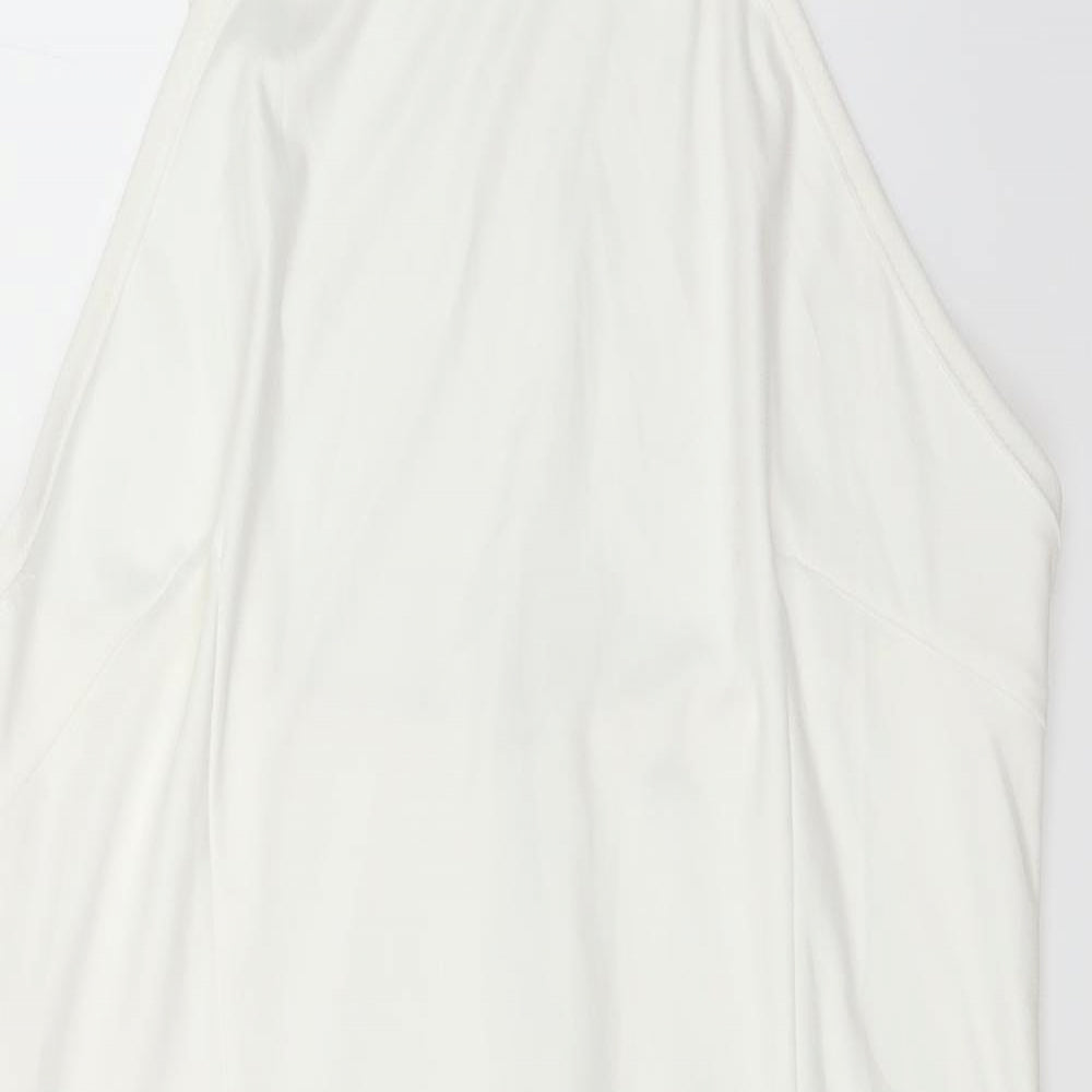 Preworn Womens White Floral  Mini  Size M