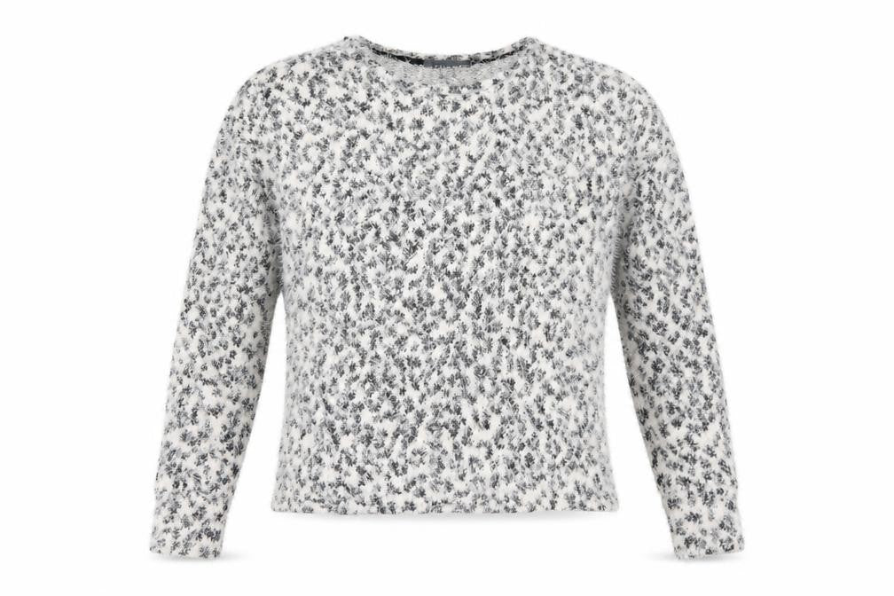 Primark Womens White Animal Print  Pullover Jumper Size 2XS