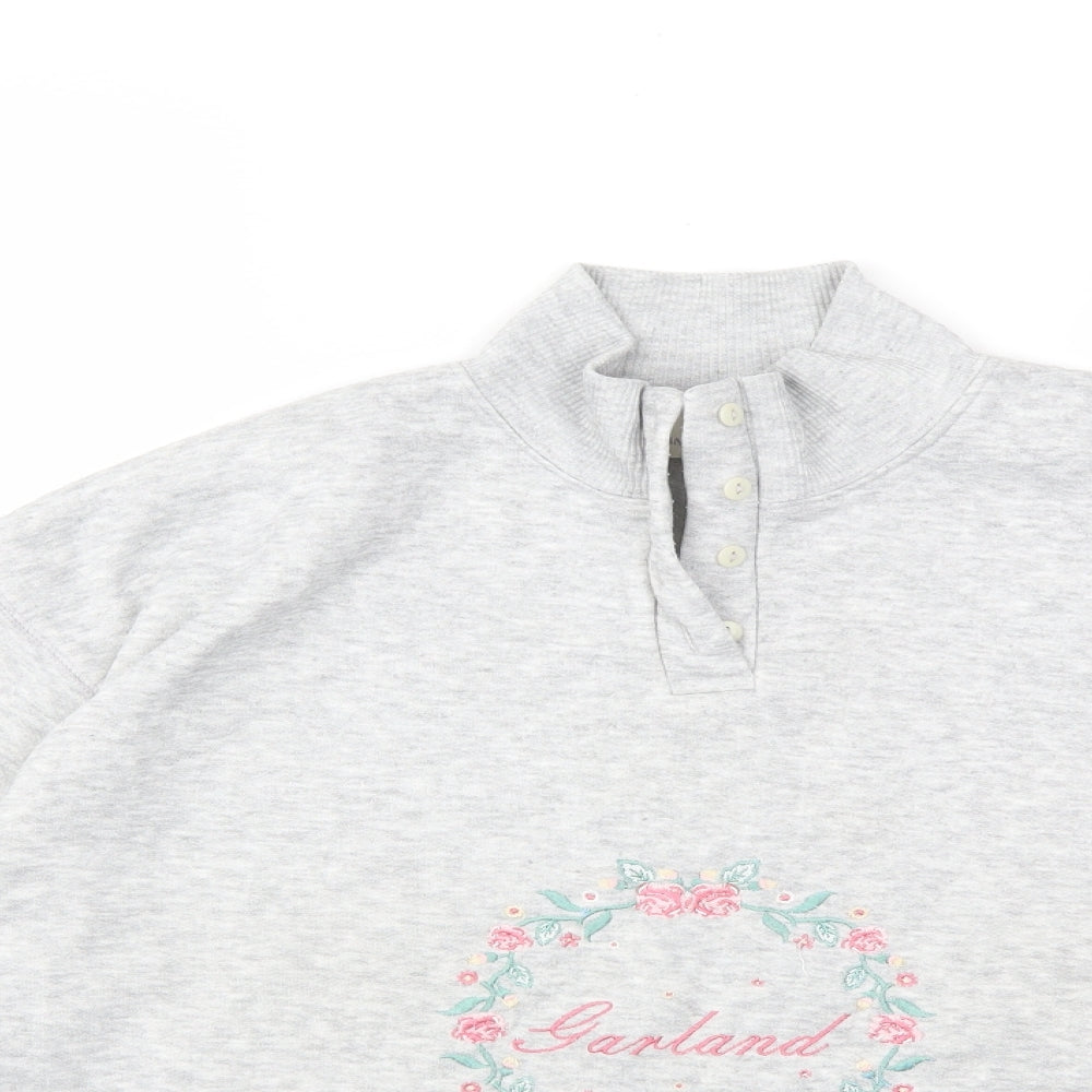 Nature Republic Womens Grey   Pullover Sweatshirt Size S