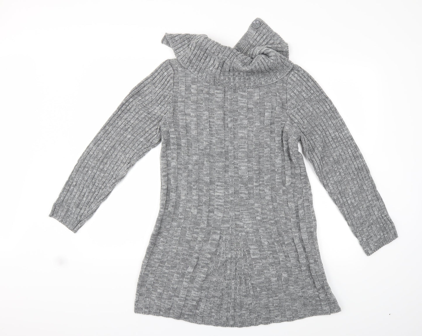 Bonmarché Womens Grey  Knit Pullover Jumper Size S