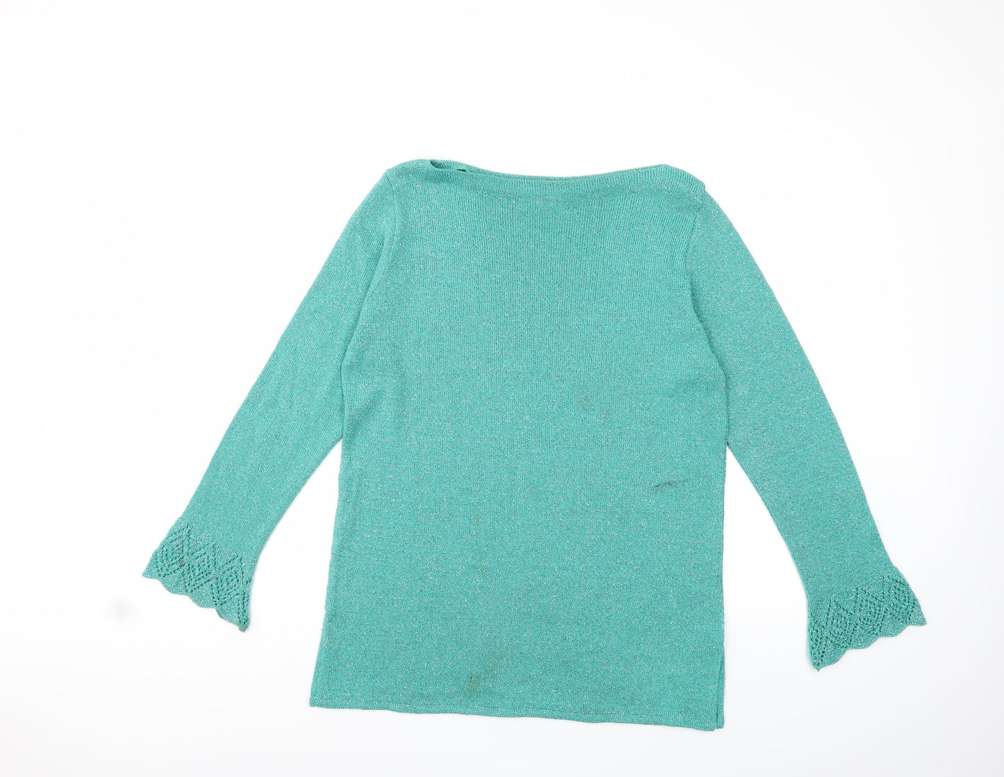 Kaleidoscope Womens Green  Knit Pullover Jumper Size 14