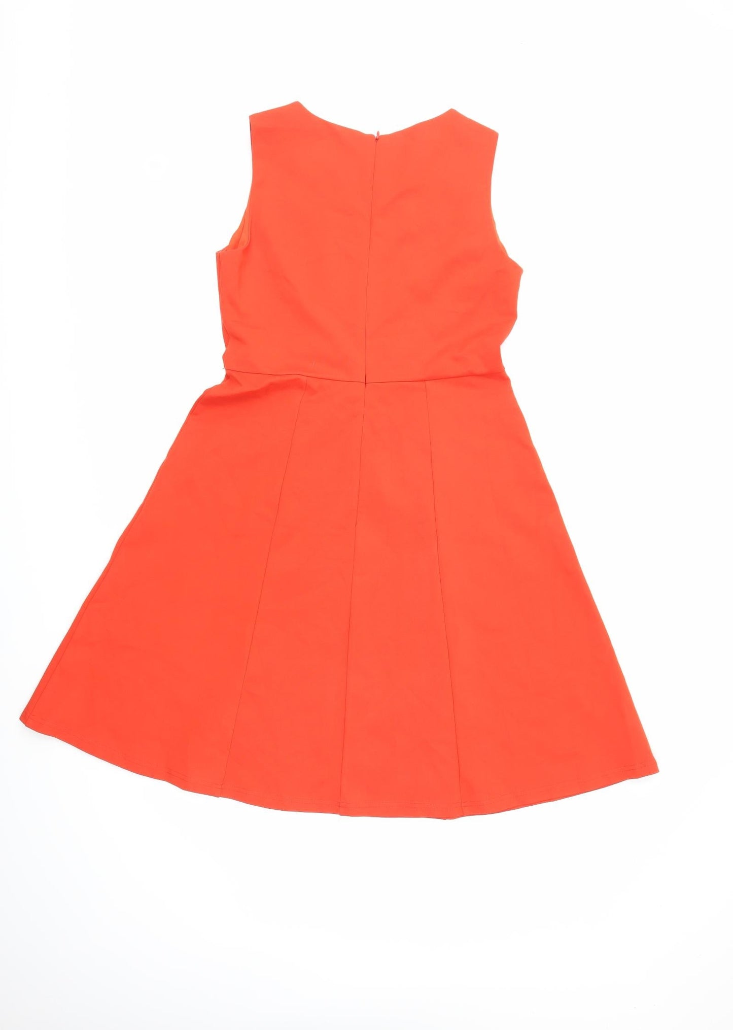 M&Co Womens Orange   Fit & Flare  Size 12