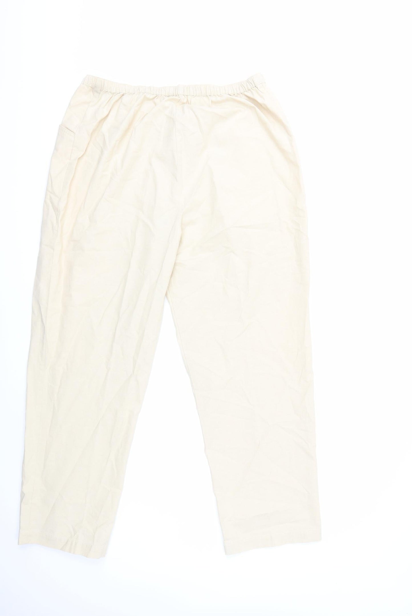 EWM Womens Beige   Trousers  Size 18 L29 in