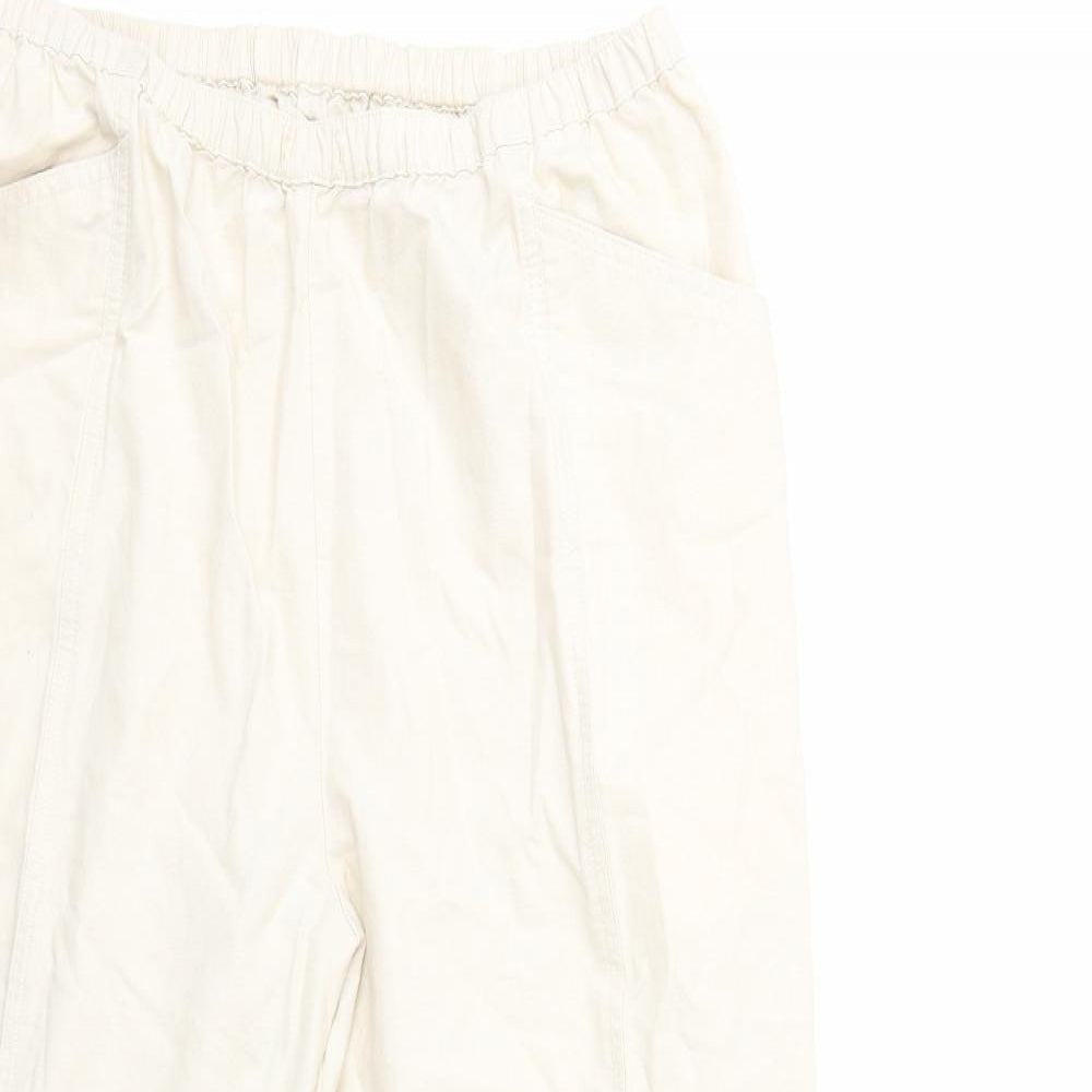 EWM Womens Beige   Trousers  Size 18 L29 in