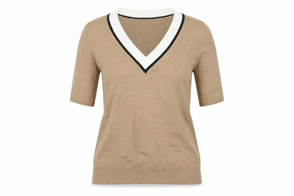 H&M Womens Brown  Knit Pullover Jumper Size XS