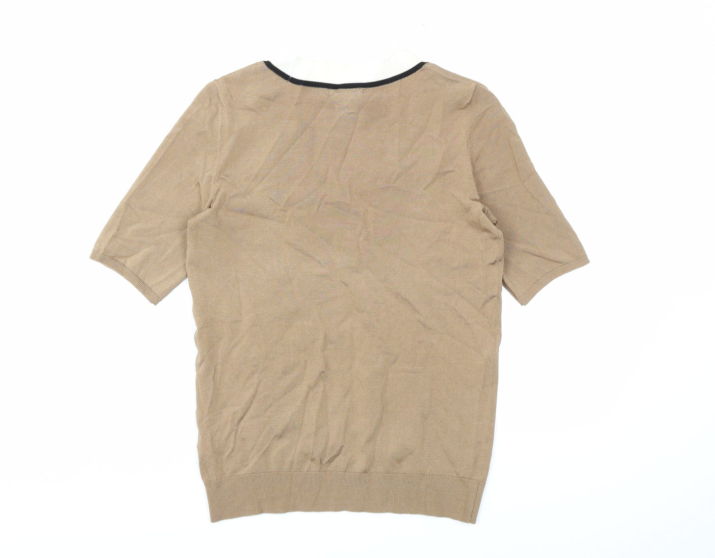 H&M Womens Brown  Knit Pullover Jumper Size XS