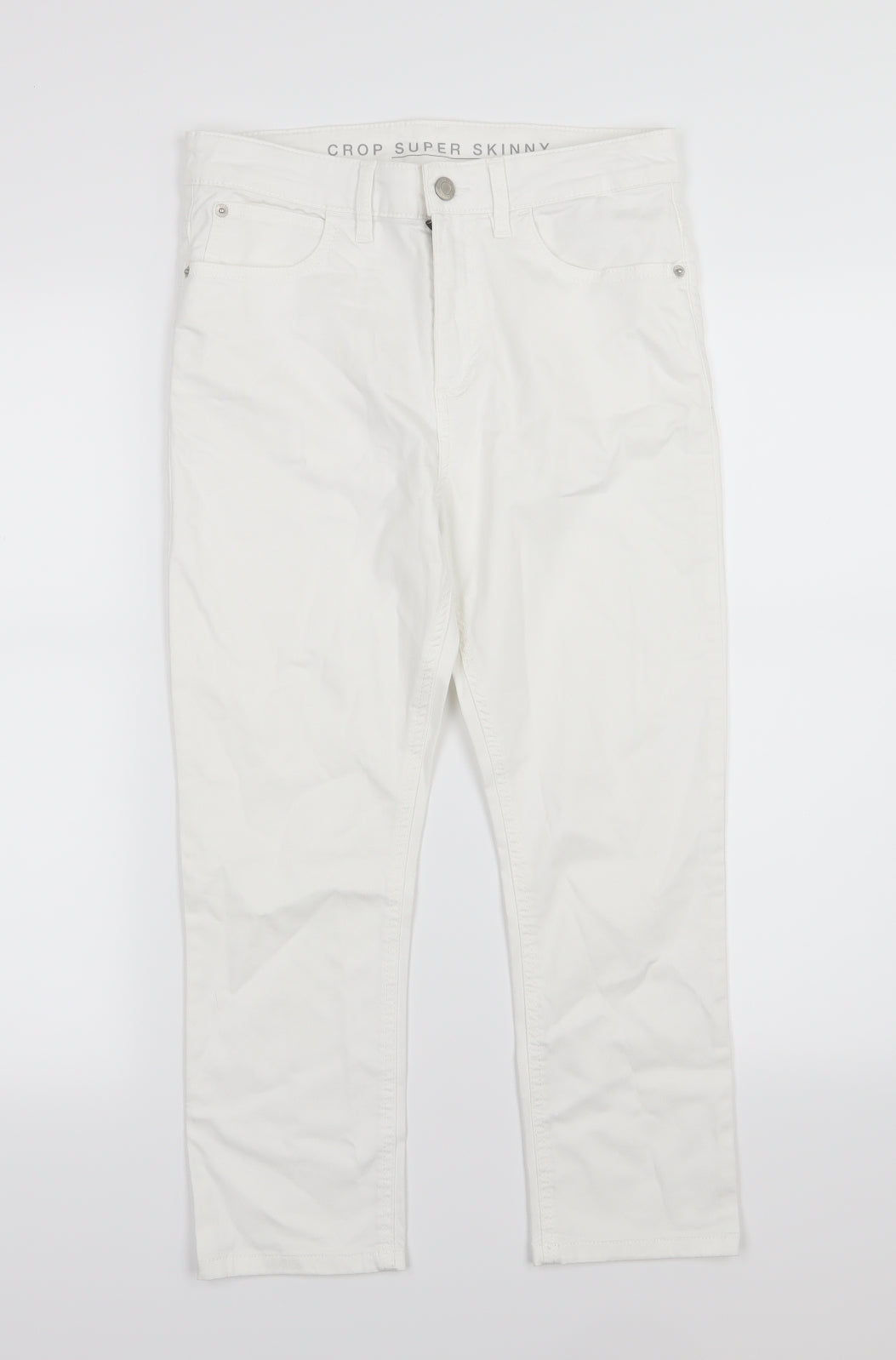 Marks and Spencer Womens White  Denim Skinny Jeans Size 10 L22 in