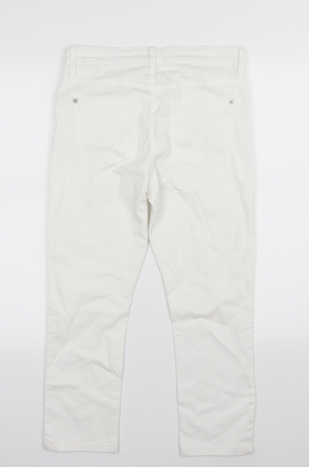 Marks and Spencer Womens White  Denim Skinny Jeans Size 10 L22 in