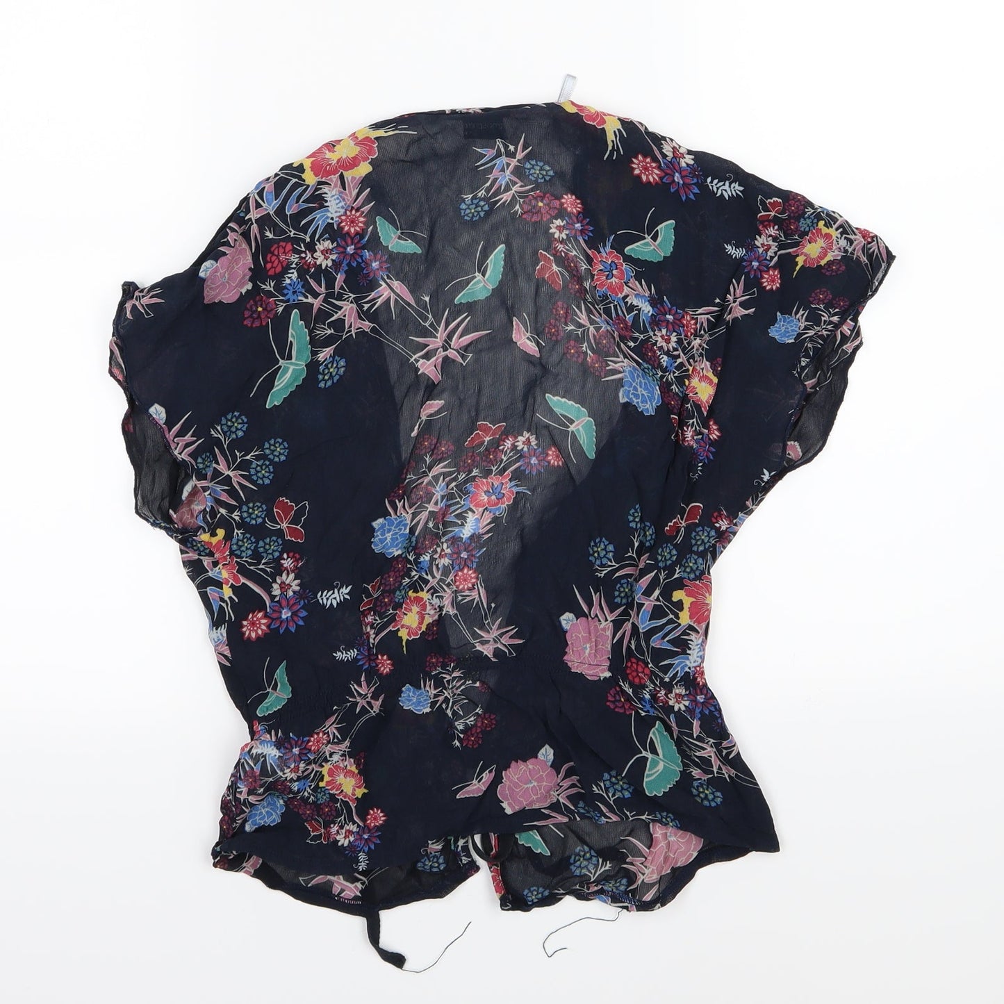 Atmosphere Womens Blue Floral  Basic Blouse Size 8