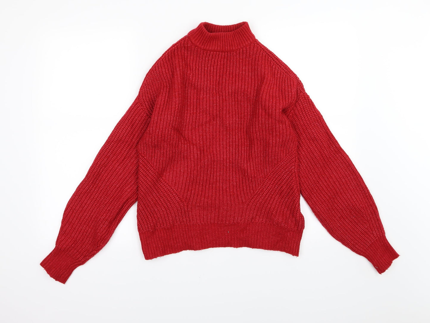 Primark Womens Red  Knit Pullover Jumper Size XS