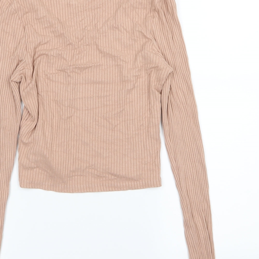 Topshop Womens Pink  Knit Pullover Jumper Size 12