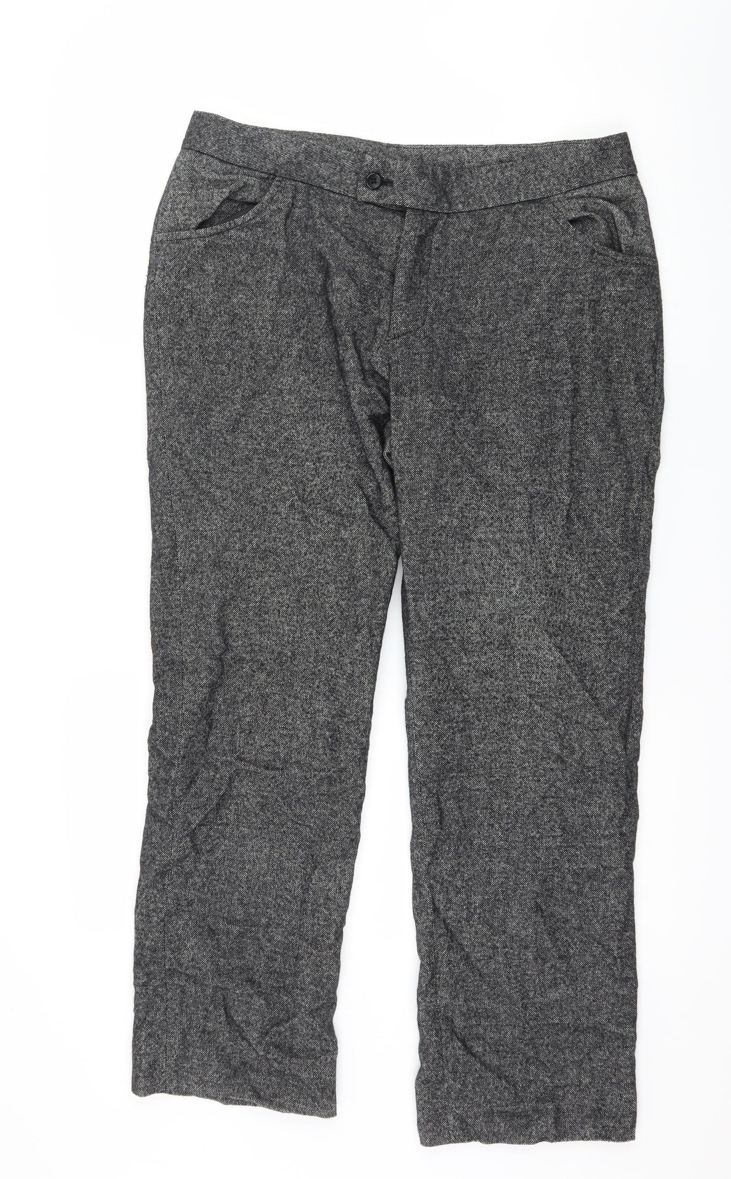 Preworn Womens Grey   Trousers  Size 34 in L27 in