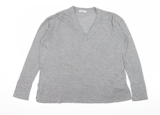 Zara Womens Grey  Knit Pullover Jumper Size M
