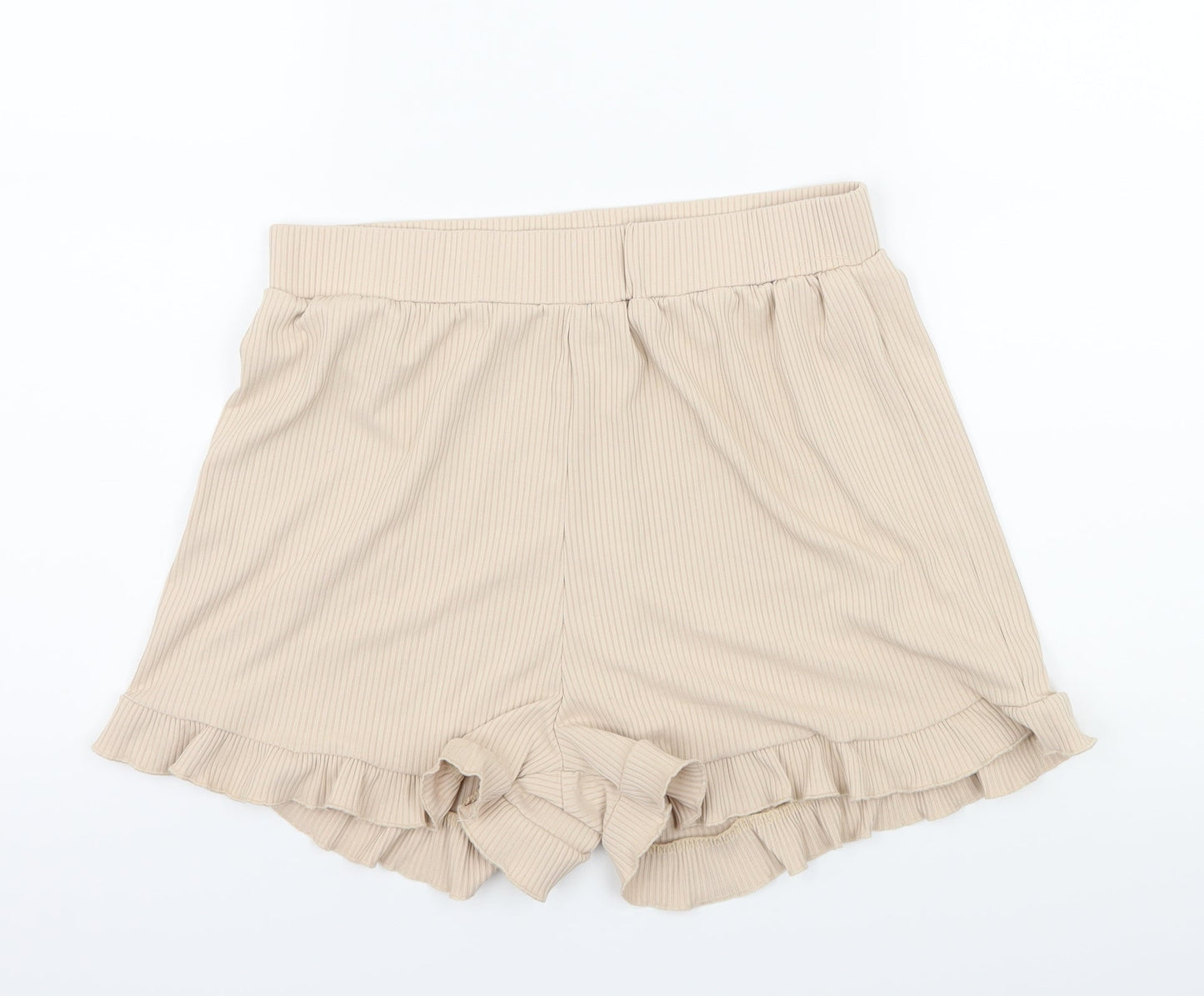 Preworn Womens Beige  Jersey Sweat Shorts Size L