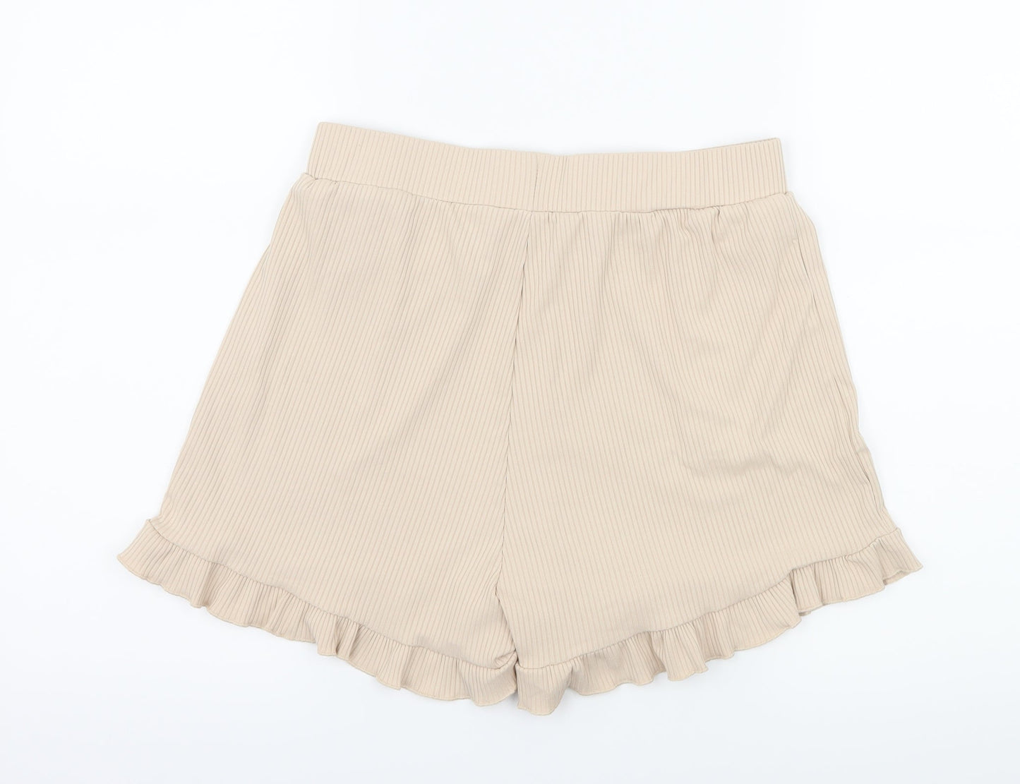 Preworn Womens Beige  Jersey Sweat Shorts Size L