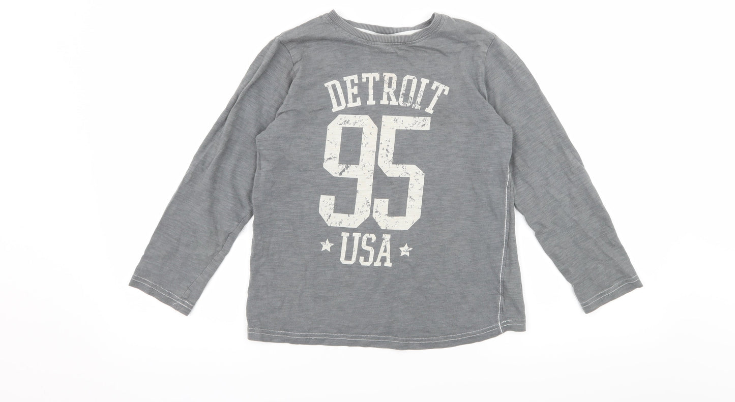 NEXT Boys Grey  Jersey Basic T-Shirt Size 8 Years  - Detroit