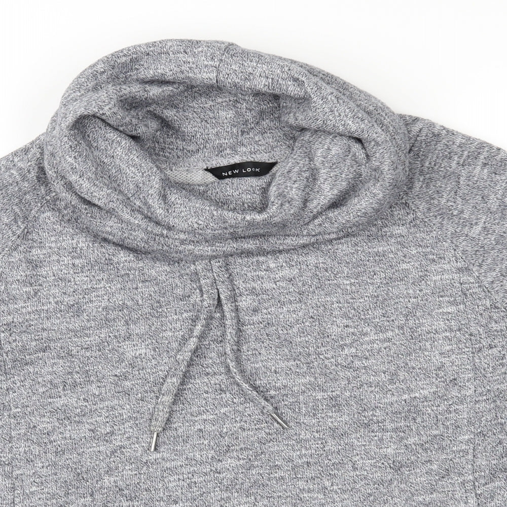 New Look Womens Grey  Jersey Pullover Sweatshirt Size S