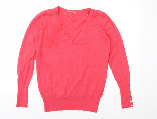 Matalan Womens Pink  Knit Pullover Jumper Size 14