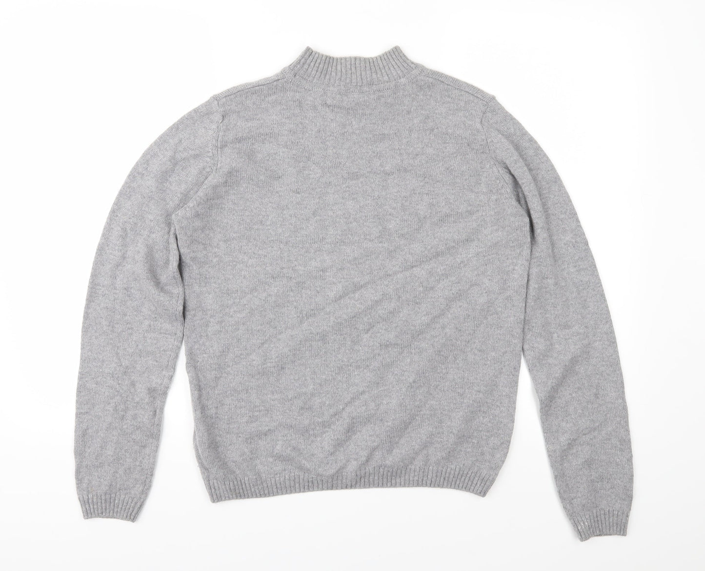 EWM Womens Grey  Knit Pullover Jumper Size S