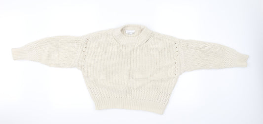 Topshop Womens Ivory   Pullover Jumper Size XS