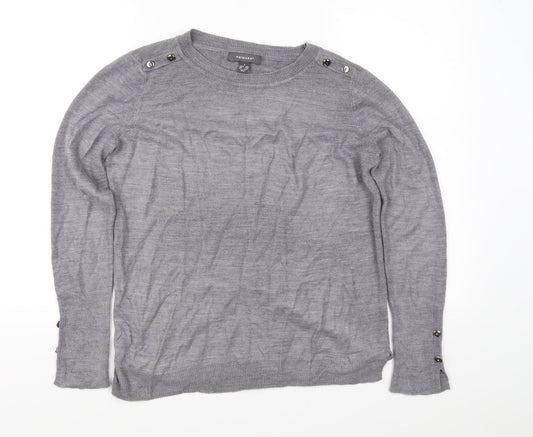 Primark Womens Grey   Pullover Jumper Size S