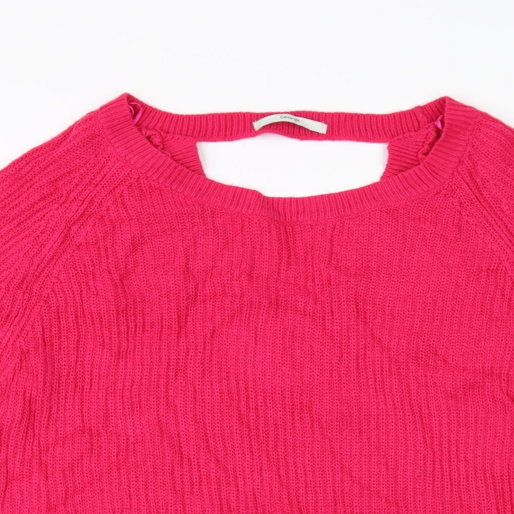 George Womens Orange   Pullover Jumper Size 14