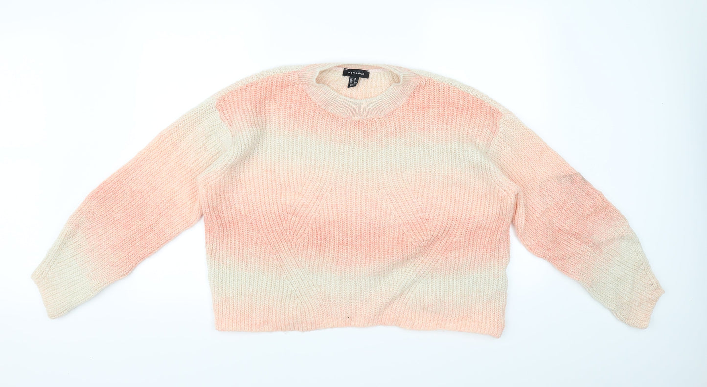 New Look Womens Pink   Pullover Jumper Size M