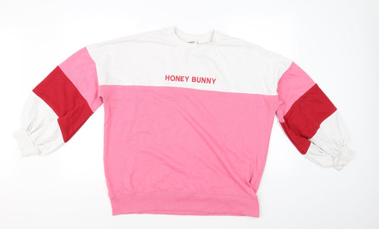 Misguided  Womens Pink   Pullover Jumper Size 10