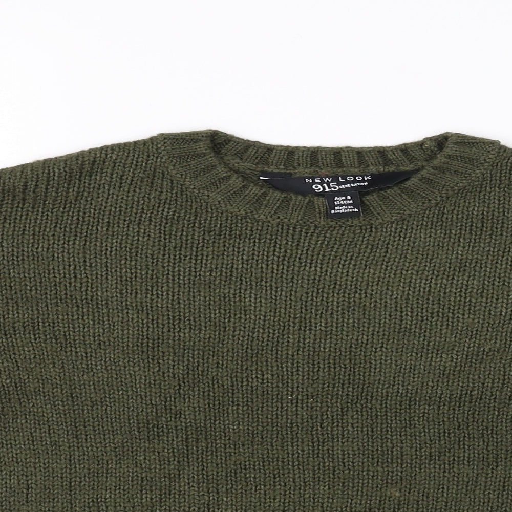 New Look Girls Green   Pullover Jumper Size 9 Years