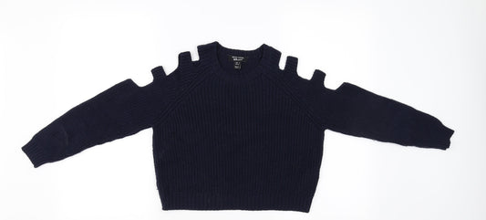 New Look Girls Blue   Pullover Jumper Size 9 Years