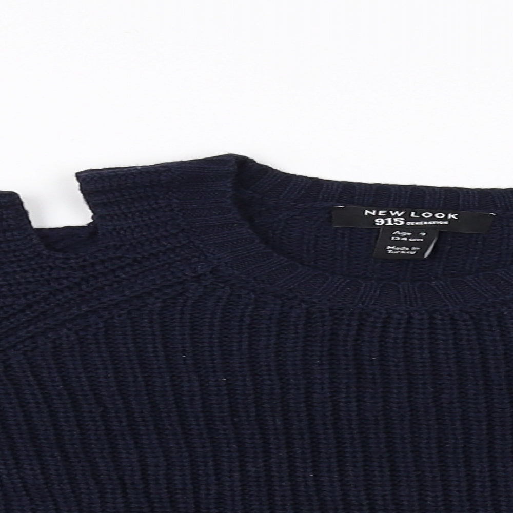 New Look Girls Blue   Pullover Jumper Size 9 Years