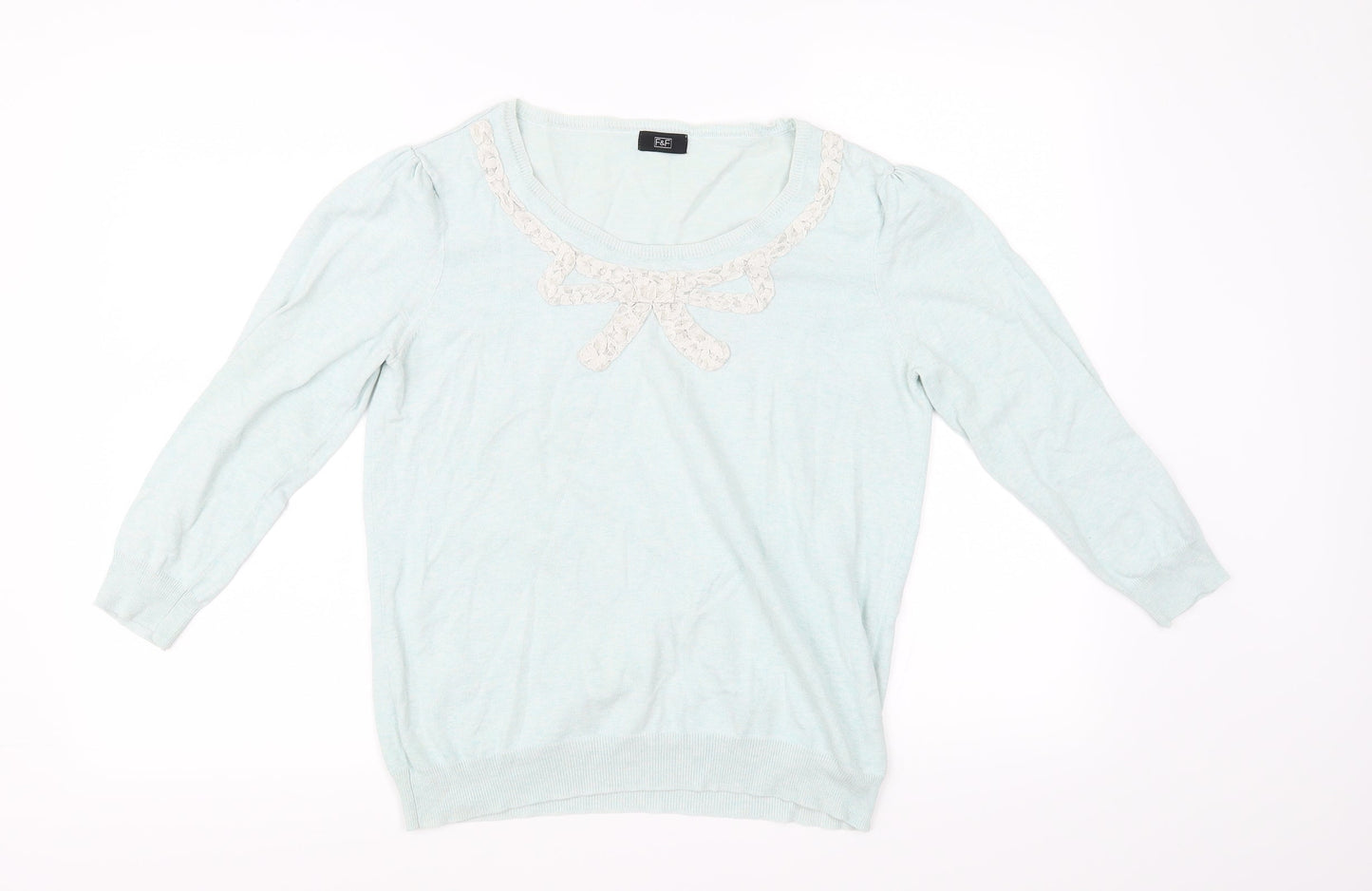 F&F Womens Blue   Pullover Jumper Size 14