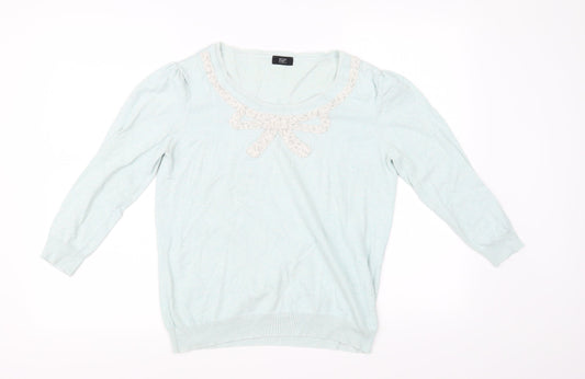 F&F Womens Blue   Pullover Jumper Size 14