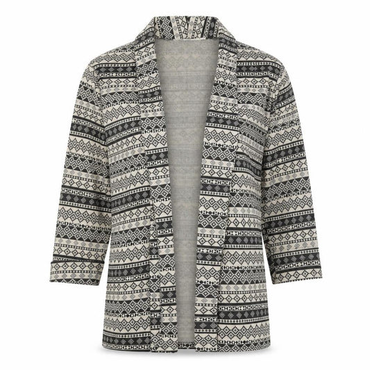 Front view of New Look women’s ivory cardigan jumper, size UK 10