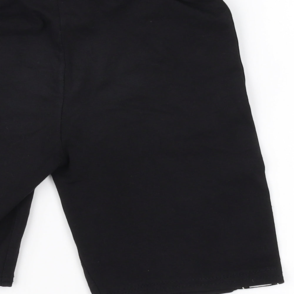 Preworn Womens Black   Sweat Shorts Size 4