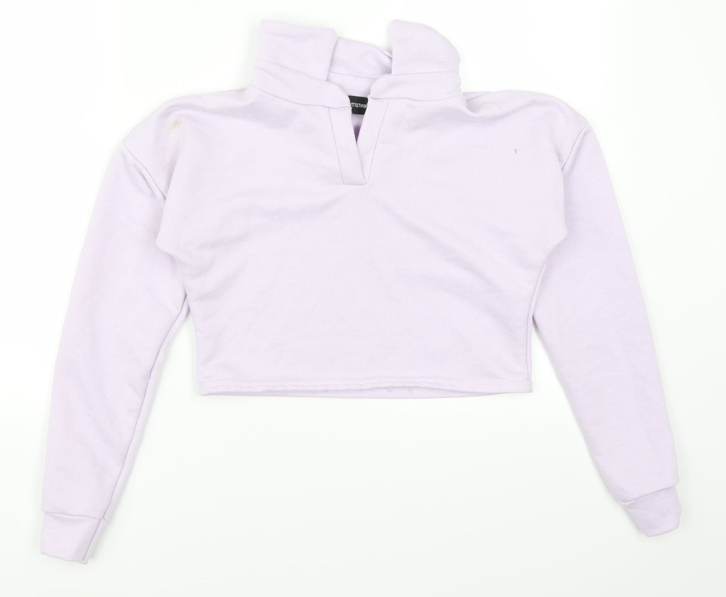 Pretty Little Thing Womens Purple   Pullover Sweatshirt Size 4
