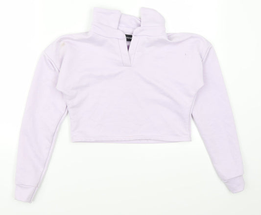 Pretty Little Thing Womens Purple   Pullover Sweatshirt Size 4
