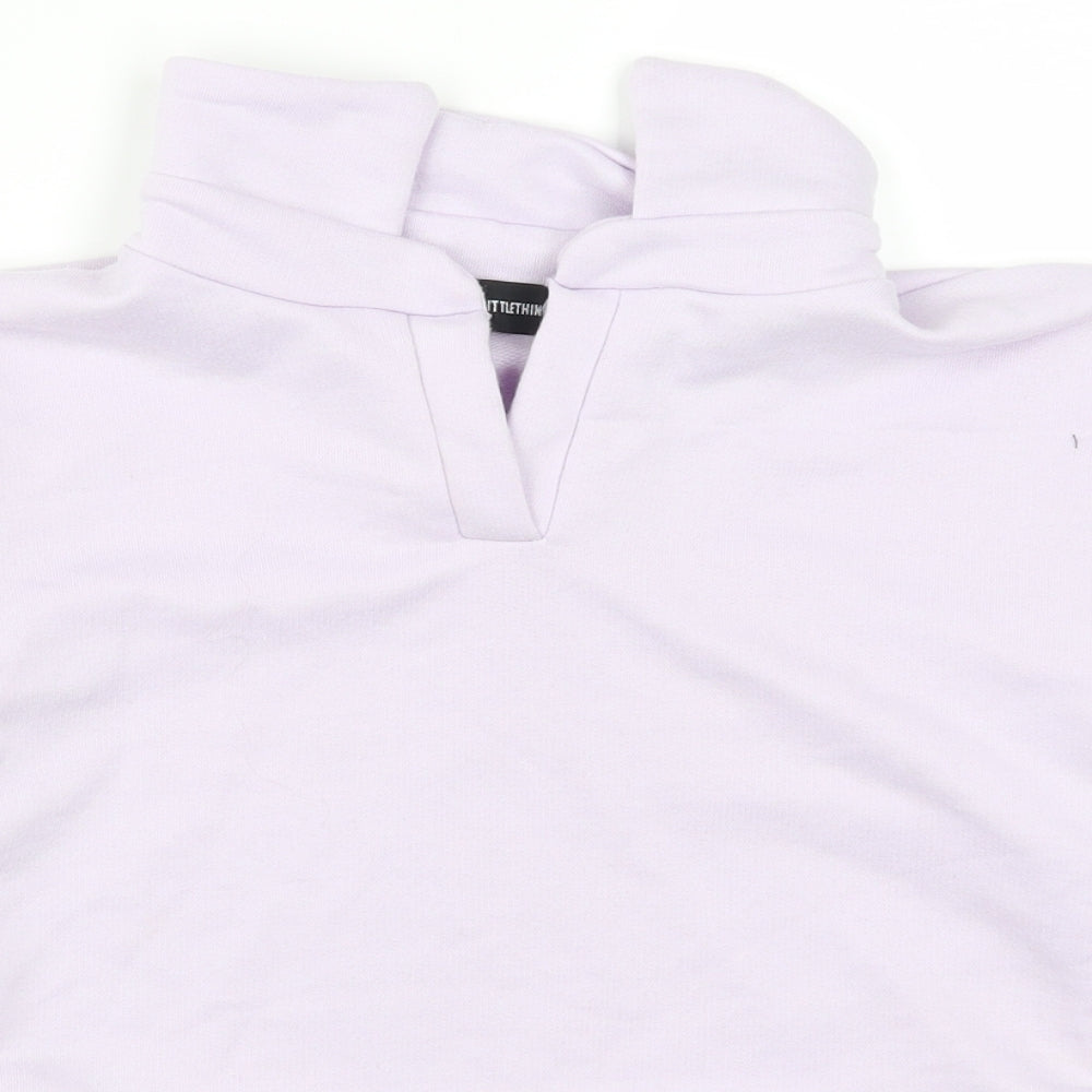 Pretty Little Thing Womens Purple   Pullover Sweatshirt Size 4
