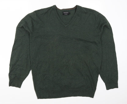 Additional front view of Greenwoods men’s green jumper, size L