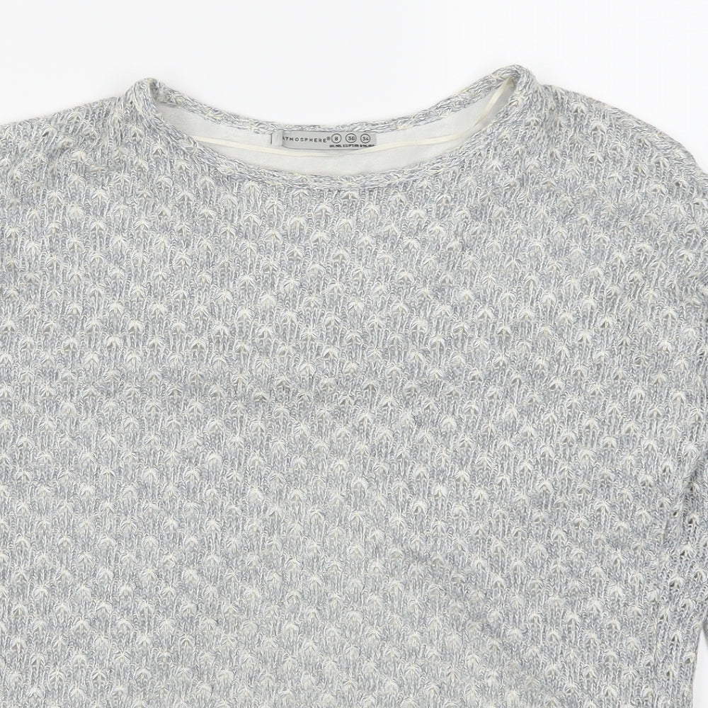 Atmosphere Womens Grey   Pullover Jumper Size 8
