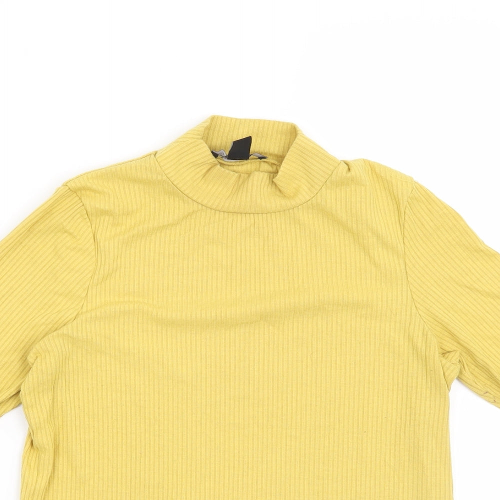 New Look Womens Yellow   Basic Blouse Size 8